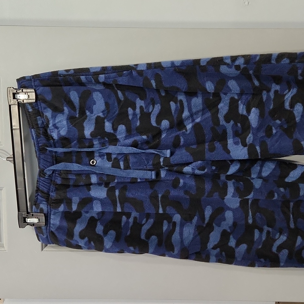 Michael Morgan Blue Camo Pajama Pants Sleep Lounge Sweatpants